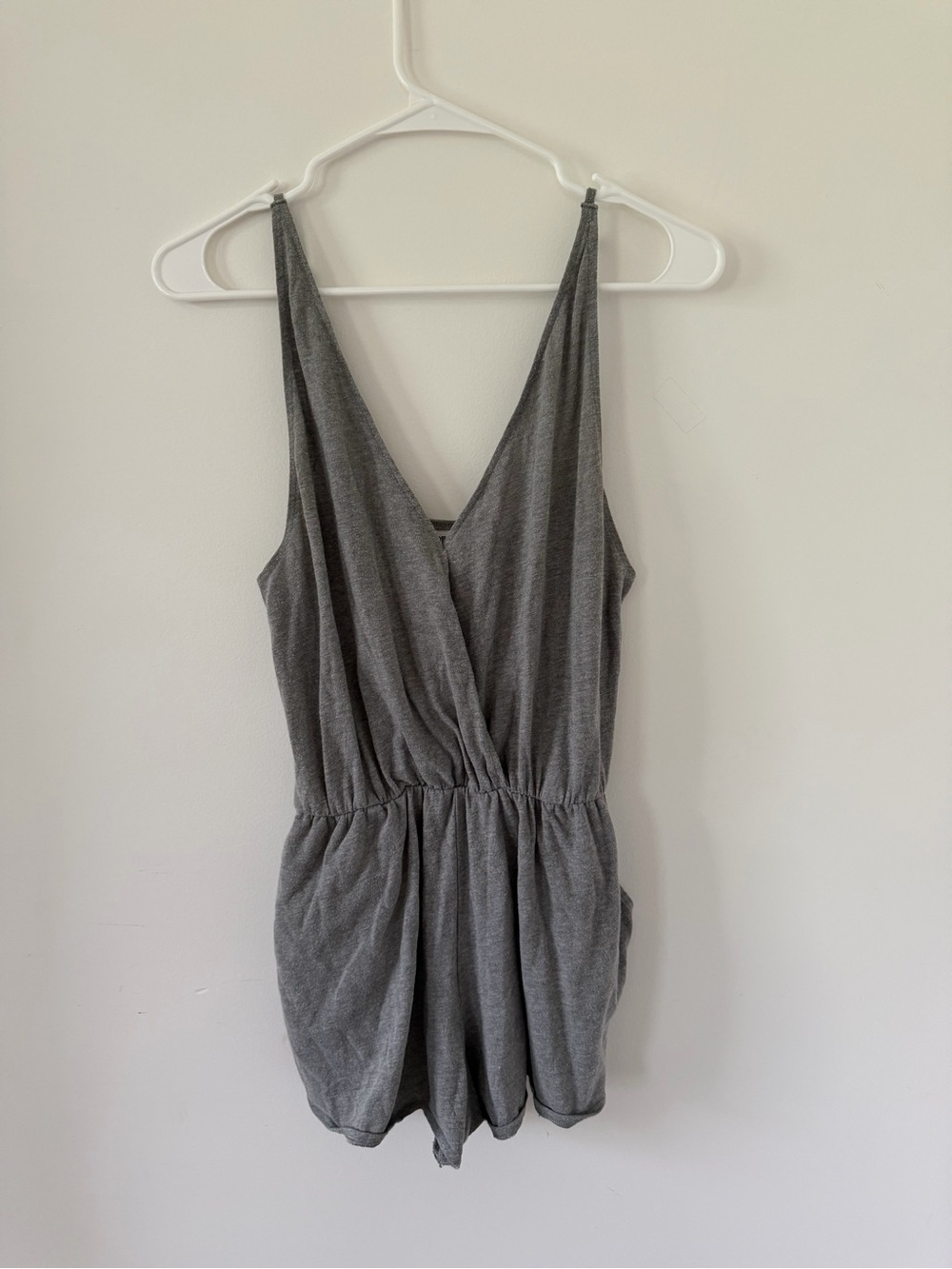 Victoria’s Secret PINK Comfy Grey Sleeveless Romper